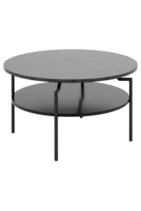 Salontafel Gamby met gemarmerd melamine blad