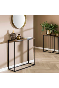 Haltafel Greven in metallic brons antiek