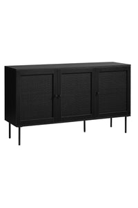 Dressoir Rens in zwart melamine eiken