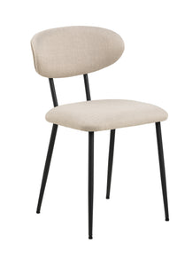 Eetstoel Hylke in beige stof