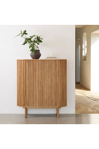 Wandkast Carno natural oak met schuifdeuren
