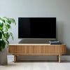 TV meubel Carno natural oak met schuifdeuren