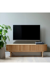 TV meubel Carno natural oak met schuifdeuren