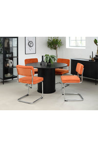Ronde eettafel Kolding zwart eiken Ø120 cm