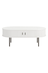 Salontafel Kolding wit eiken met schuifdeuren