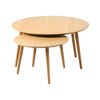 Salontafelset Ronne naturel eiken rond