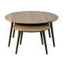 Salontafelset Ronne smoked oak rond