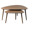 Salontafelset Ronne smoked oak driehoek