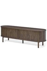 TV meubel Meta 180 cm dark espresso met schuifdeuren