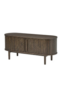 TV meubel Meta 140 cm dark espresso met schuifdeuren