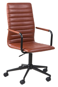 Bureaustoel Fandrup PU cognac