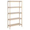 Boekenkast Isho wit geolied eiken 160 cm hoog