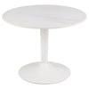 Bijzettafel Hjulby ø60 cm met wit keramiek blad