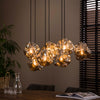 Hanglamp Sado 7-lichts in chroom glas