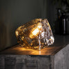 Tafellamp Sado chroom glas