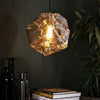 Hanglamp Sado 1-lichts in chroom glas