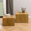 Salontafelset Hjarup in wild eiken hout