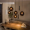 Hanglamp Ripa 9-lichts sienna bruin