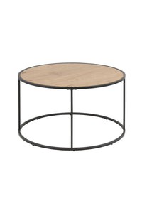 Ronde salontafel Sabro met wild eiken blad