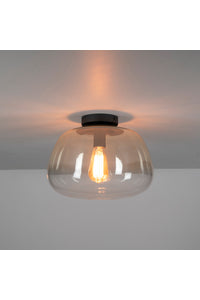 Plafondlamp Patti amberkleurig glas