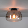 Plafondlamp Patti smoke grey glas