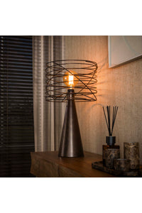 Tafellamp Curl urban bruin