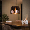 Hanglamp Trino XL met koper kleurige glazen kap