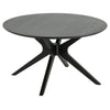 Salontafel Filskov ø 80 cm in zwart eiken