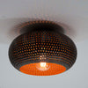 Plafondlamp Nago zwart/bruin