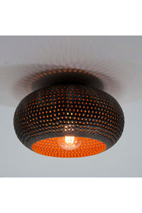 Plafondlamp Nago zwart/bruin