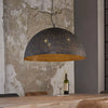 Hanglamp Nago ø70 cm met zwart/bruine gaatjes kap