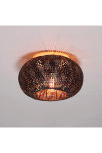 Plafondlamp Luni zwart/bruin