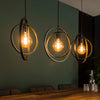 Hanglamp Breno 3-lichts charcoal met metalen draaibare ringen