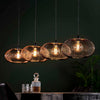 Hanglamp Frankenberg met 4 diskvormige metalen kappen ø35 cm