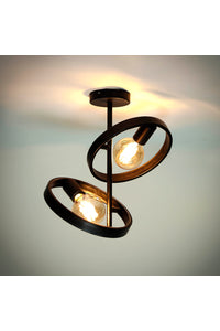 Plafondlamp Itri charcoal