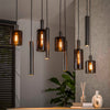 Hanglamp Cento 9-lichts sienna bruin