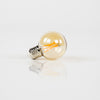 LED lichtbron filament E27 bol met amberglas ø6 cm