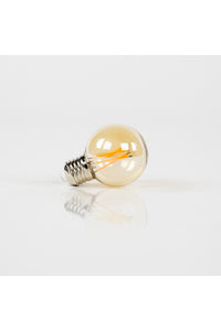 Gloeilamp LED amberkleur bol Ø6 cm