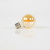 LED lichtbron filament E27 bol met amberglas ø7 cm