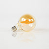 LED lichtbron filament E27 bol met amberglas ø9,5 cm