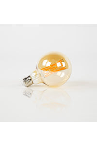 Gloeilamp LED amberkleur bol Ø 9,5 cm