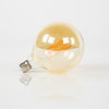 LED lichtbron filament E27 bol met amberglas ø12,5 cm