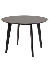 Ronde eettafel Elev Ø 105 cm in zwart eiken