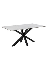 Eettafel Holm keramiek wit 160x90 cm