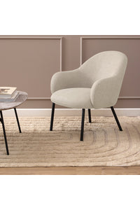 Fauteuil Kollund in beige stof