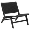 Fauteuil Klim in zwart vlechtwerk