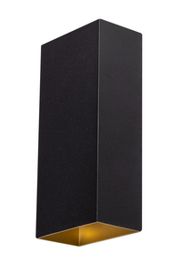 ETH Expo Trading wandlamp David zwart met gouden binnenkant