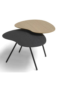 Brees New World hoektafelset Cloudy HPL oak + black oak