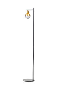 ETH Expo Trading vloerlamp  Drop 1-lichts zwart messing
