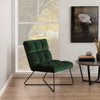 Fauteuil Hadsten in groene fluwelen velvet stof